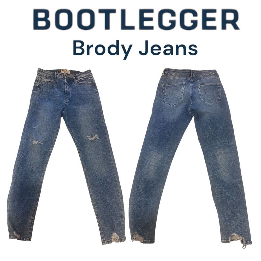🌷Bootlegger Brody Jeans -Skinny Ultra High Rise Acid Wash– Waist 30 3/$30